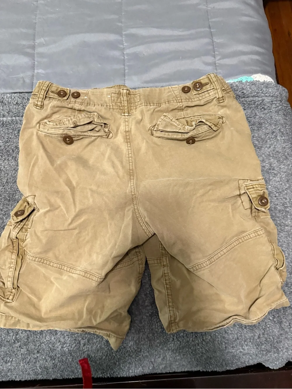 American Eagle Outfitters Tan Cargo Shorts with Utility Pockets